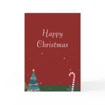 Carte de Noël pliée