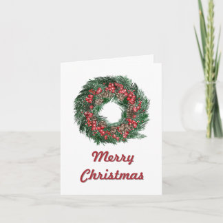 Carte de Noël pliée