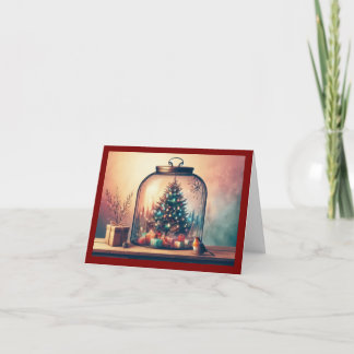Carte de Noël pliée Joyeux Noël