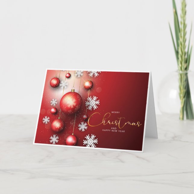 Carte de Noël pliée standard 13 x 18 cm (Devant)