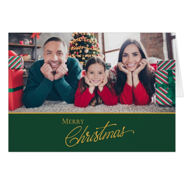 Carte de Noël Portrait de famille (Devant horizontal)