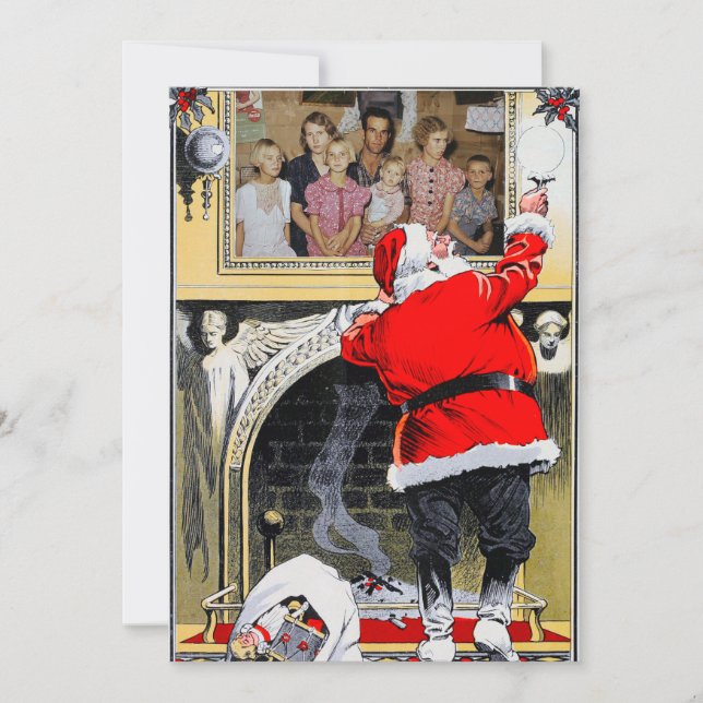 Carte de Noël Portrait de famille personnalisé (Devant)