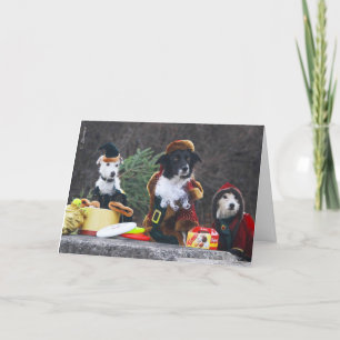 Carte de Noël pour Amoureux de les chiens.