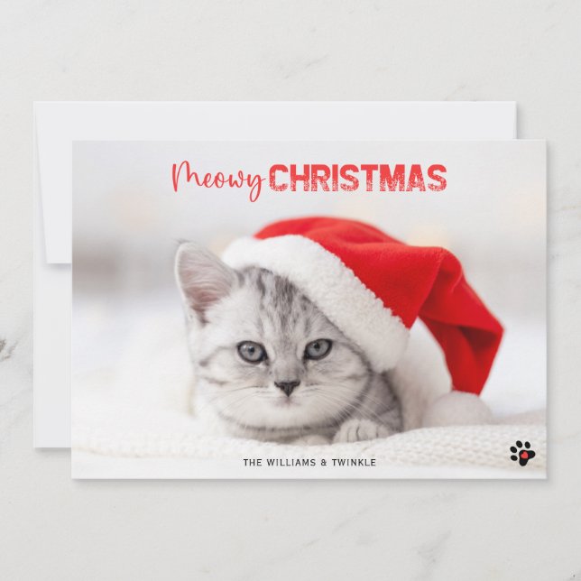 Carte de Noël pour animaux de compagnie Amoureux d (Devant)