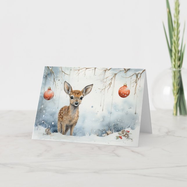 Carte de Noël pour animaux Whimsical (Devant)
