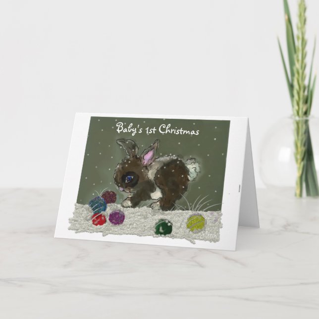 Carte de Noël pour bébé (Devant)