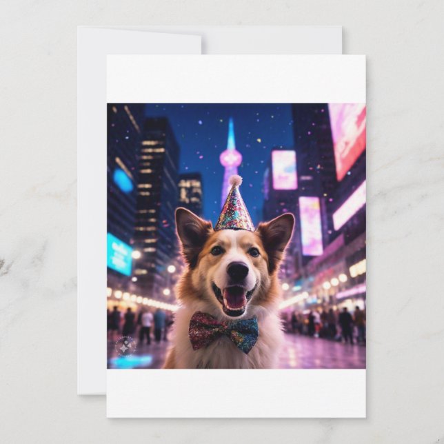 carte de Noël pour chien 2025 (Devant)