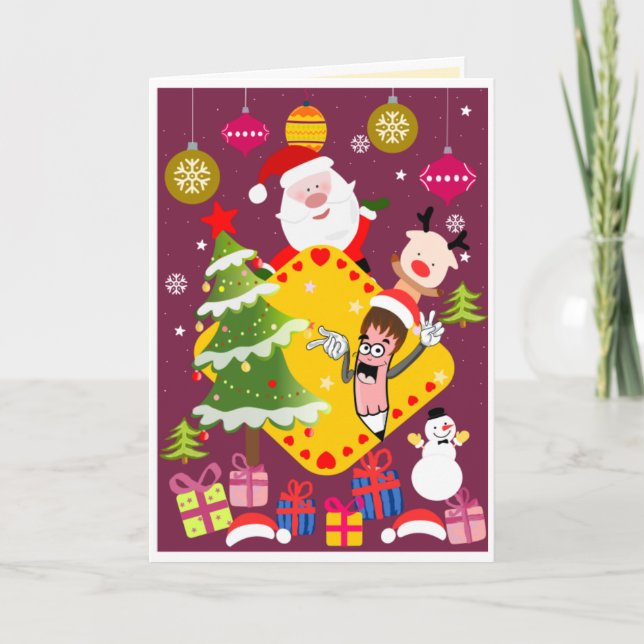 Carte de Noël pour enfants - Carte interactive (Devant)