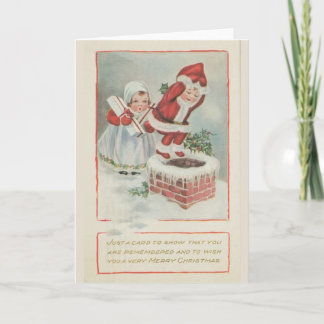 Carte de Noël pour enfants Chimney