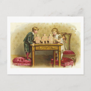 Carte de Noël pour enfants et jouets
