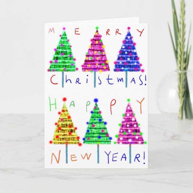 Carte de Noël pour enfants pour les parents (Devant)