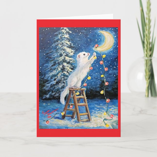 Carte de Noël pour furet  (Devant)