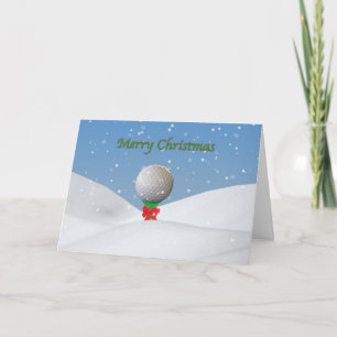 Carte de Noël pour Golfer