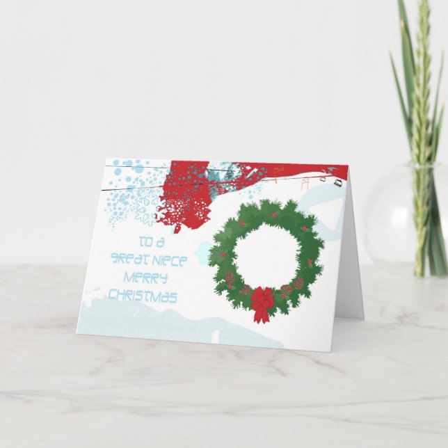 Carte de Noël pour la nièce (Devant)