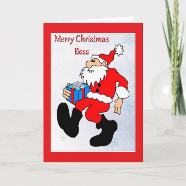 Carte de Noël pour le chef (Devant)