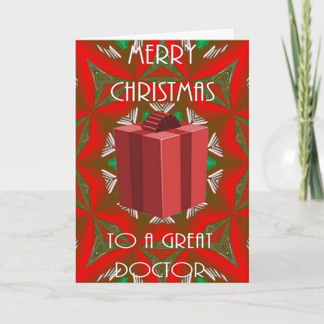 Carte de Noël pour le docteur (Devant)