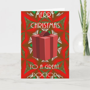 Carte de Noël pour le docteur