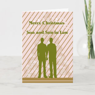 Carte de Noël pour le Fils et le Fils en droit