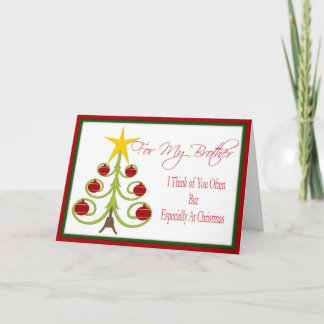 Carte de Noël pour le frère