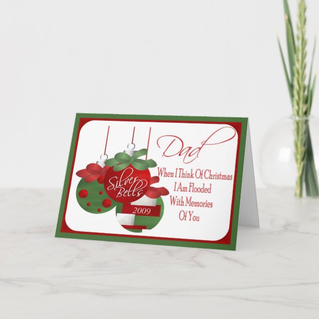 Carte de Noël pour le papa (Devant)