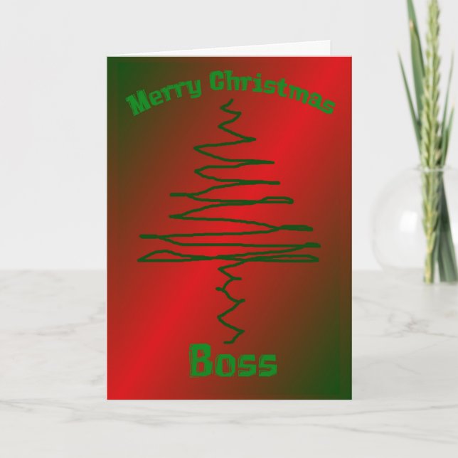 Carte de Noël pour le patron (Devant)