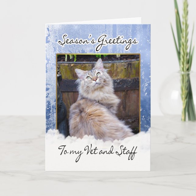 Carte de Noël pour le vétérinaire - carte de Noël (Devant)