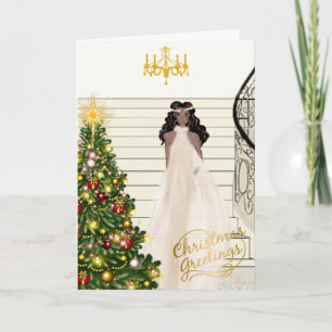 Carte de Noël pour les femmes afro-américaines