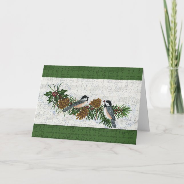 Carte de Noël pour les poulets (Devant)