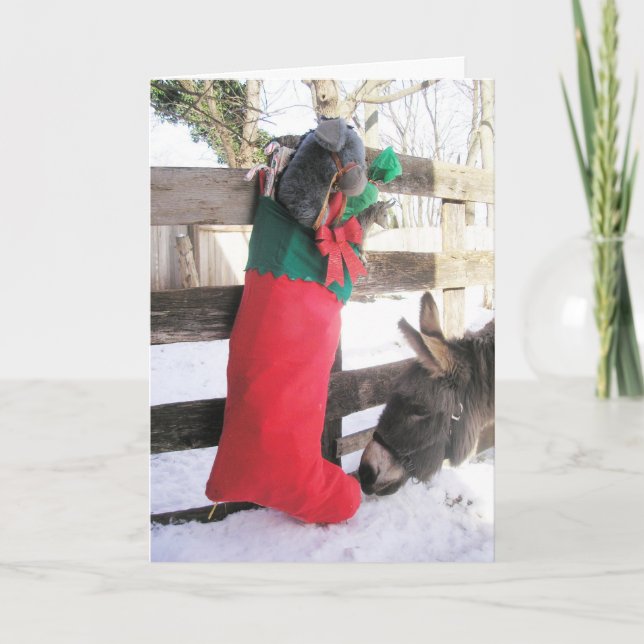 Carte de Noël "Pour Moi?" (Devant)