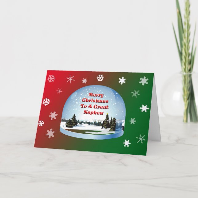 Carte de Noël pour Nephew (Devant)