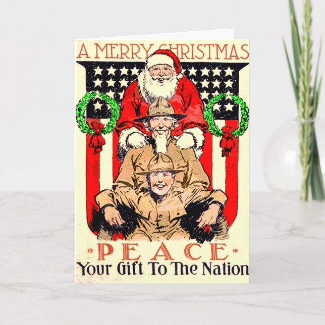 Carte de Noël pour quelqu'un dans l'armée (Devant)