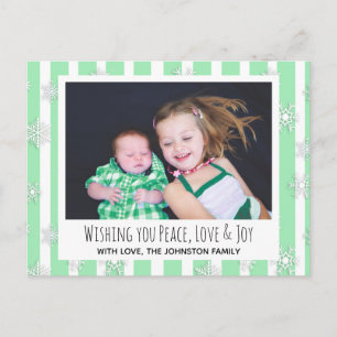 Carte de Noël pour vous souhaiter la paix, l'amour