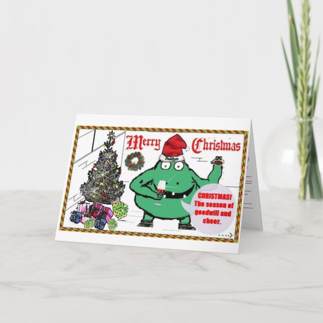 Carte de Noël "Puddigan" (Devant)