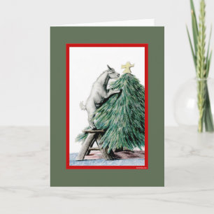 Carte de Noël Pygmy Chèvre