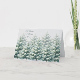 Carte de Noël : Que le Ciel et la Nature Chantent