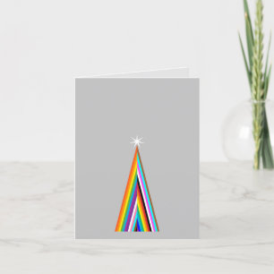 Carte de Noël Rainbow minimale