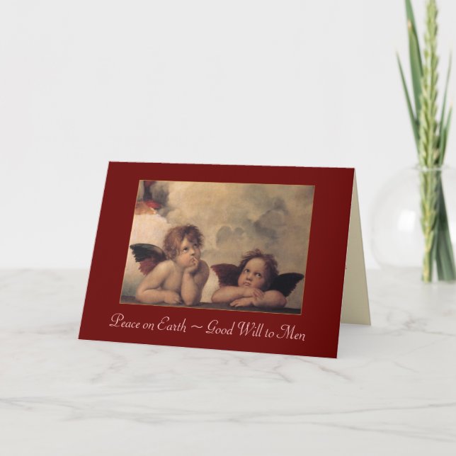 Carte de Noël Raphael Cherubs (Devant)