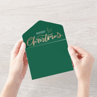 Carte de Noël Recette À feuillage persistant Recet