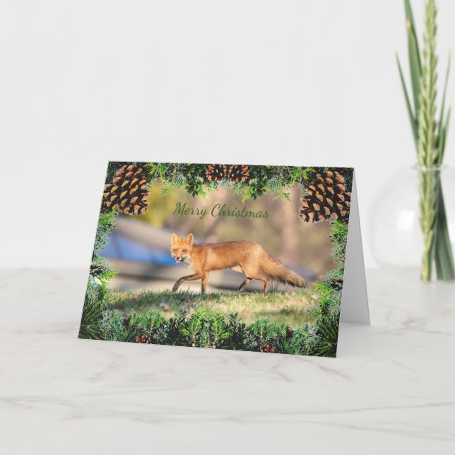 Carte de Noël Red Fox (Devant)