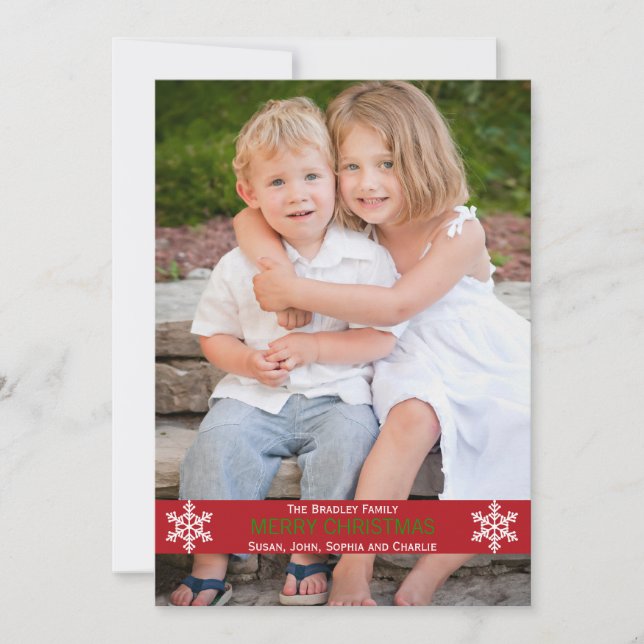 Carte de Noël Red Ribbon (Devant)