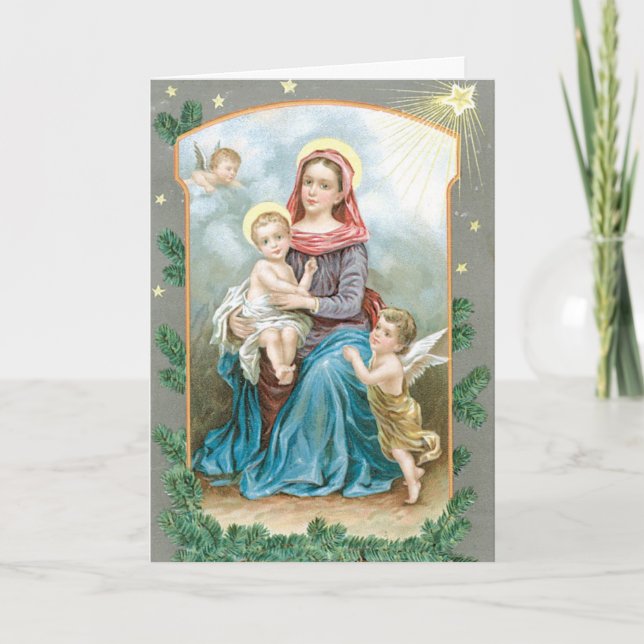 Carte de Noël religieuse (Devant)