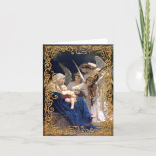 Carte de Noël religieuse décorative