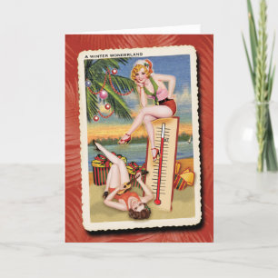 Carte de Noël rétro
