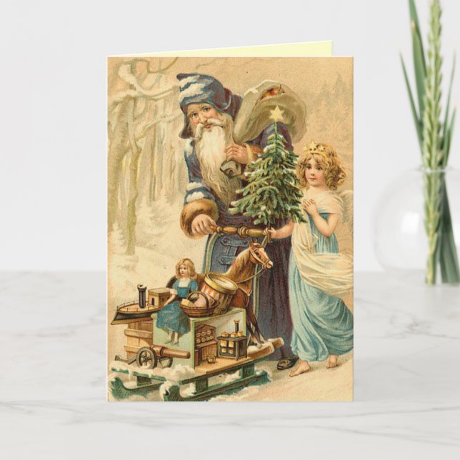 Carte de Noël rétro (Devant)
