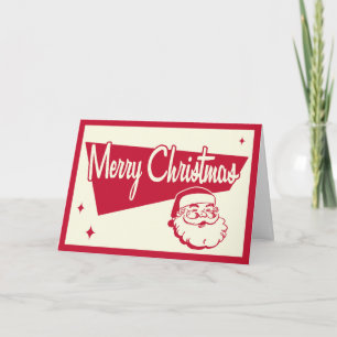 Carte de Noël rétro