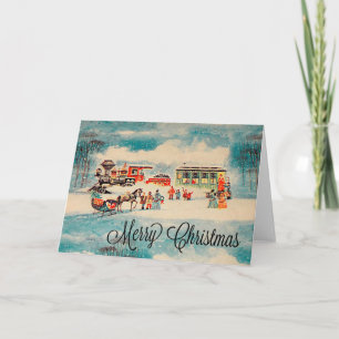 Carte de Noël rétro