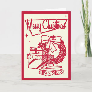 Carte de Noël rétro