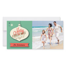 Carte de Noël rétro