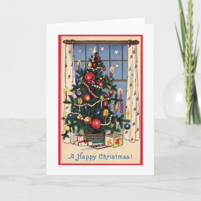 Carte de Noël rétro (Devant)