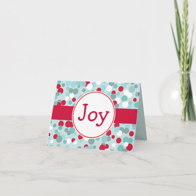 Carte de Noël Retro Joy (Devant)